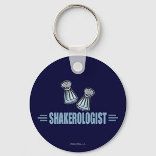 Humourous Salt and Pepper Shakers Key Ring