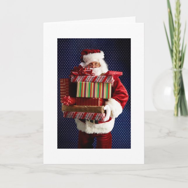 Humourous Santa Claus Greeting Card (Front)