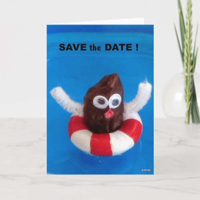 humourous SAVE the DATE ! Announcement (Front)