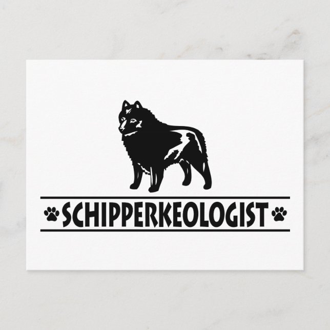 Humourous Schipperke Postcard (Front)