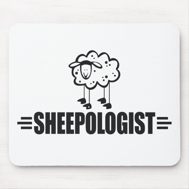 Humourous Sheep Mouse Pad (Front)
