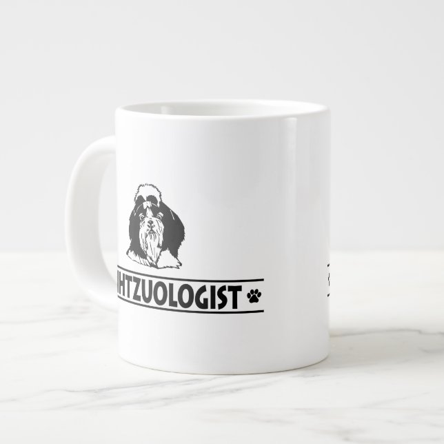 Humourous Shih Tzu Large Coffee Mug (Front Left)