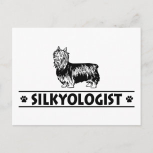 Humourous Silky Terrier Postcard