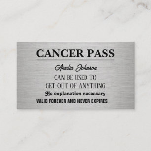 Humourous Silver Breast Cancer Encouragement Card