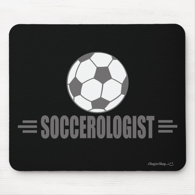 Humourous Soccer Mouse Pad (Front)