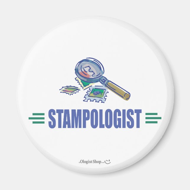 Humourous Stamp Collecting Magnet (Front)