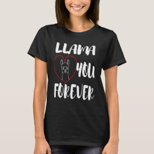 Humourous Statement Llama Heart Valentine's Day Ro T-Shirt