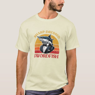 Humourous Swordfish Art for Sea Fans T-Shirt