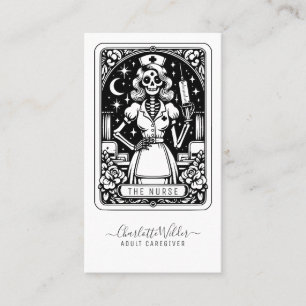 Humourous Tarot Nurse Business Card