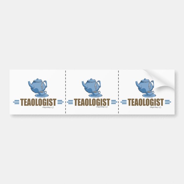 Humourous Tea Bumper Sticker (Front)