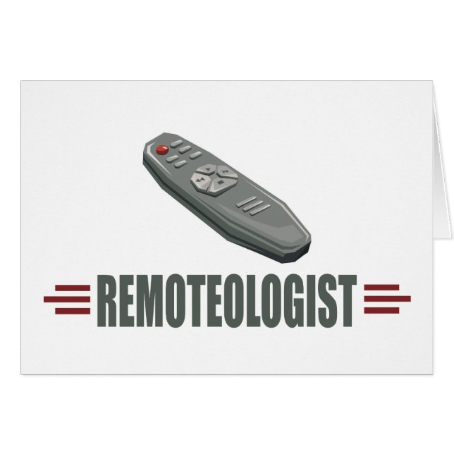Humourous Television Remote Control (Front Horizontal)