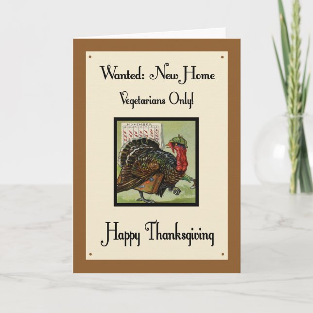 Humourous Thanksgiving Day Card (Front)