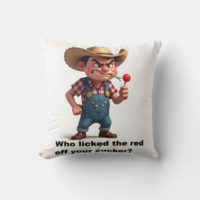 Humourous throw pillow (Front)