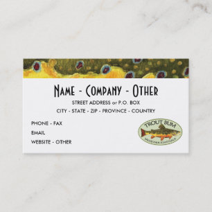 Humourous Title for Trout Addicts Business Card