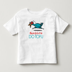 Humourous Tofu Design Toddler T-Shirt