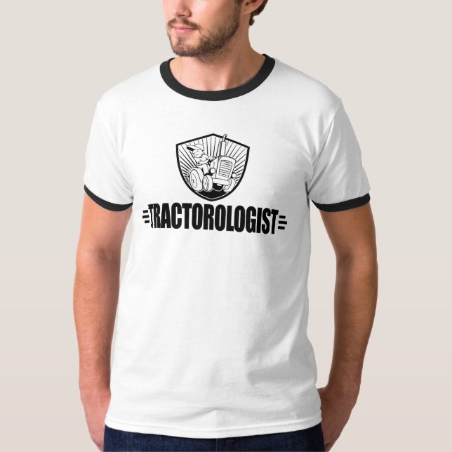 Humourous Tractor T-Shirt (Front)