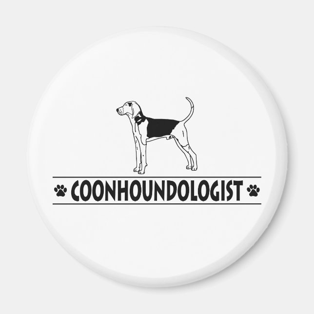 Humourous Treeing Walker Coonhound Magnet (Front)