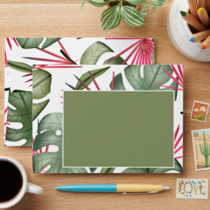 Humourous Tropical A7 Wedding Envelope