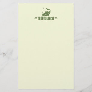 Humourous Trout Fishing Stationery