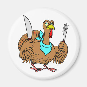 Humourous Turkey Magnet