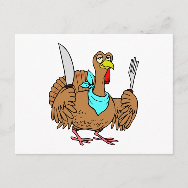 Humourous Turkey Postcard (Front)