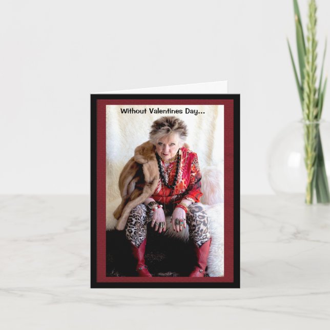 Humourous Valentine's Day Thought Greeting Card (Front)