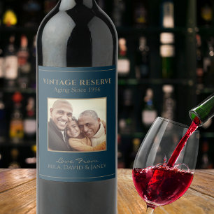 Humourous Vintage Dad or Grandad Traditional Style Wine Label