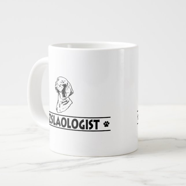 Humourous Vizsla Large Coffee Mug (Front Left)