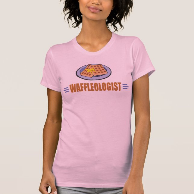 Humourous Waffle Chef T-Shirt (Front)