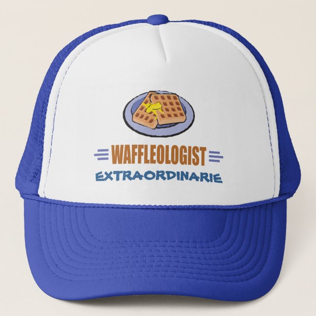 Humourous Waffle Chef Trucker Hat (Front)