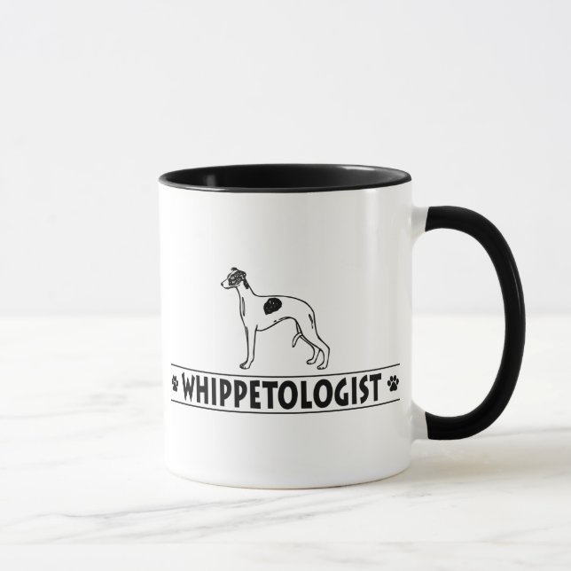 Humourous Whippet Mug (Right)