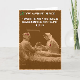Humourous wife Christmas Holiday Card