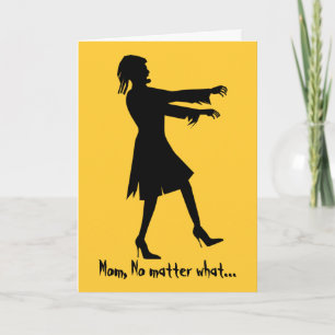 Humourous Woman Zombie Mother's Day Card