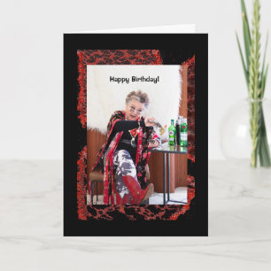 Humourous woo hoo for her birthday Greeting Card