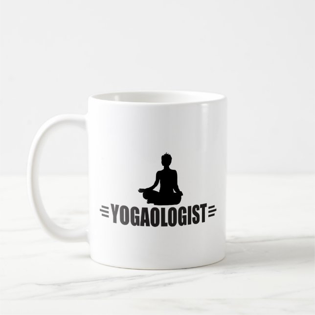 Humourous Yoga Coffee Mug (Left)