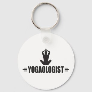Humourous Yoga Key Ring