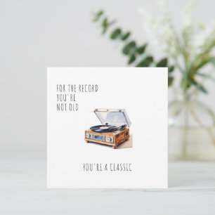 Humourous You'Re Not Old, You'Re Classic Retro Car Holiday Card