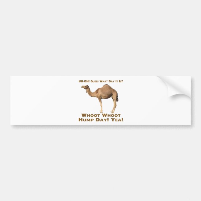 Hump Day Bumper Sticker (Front)