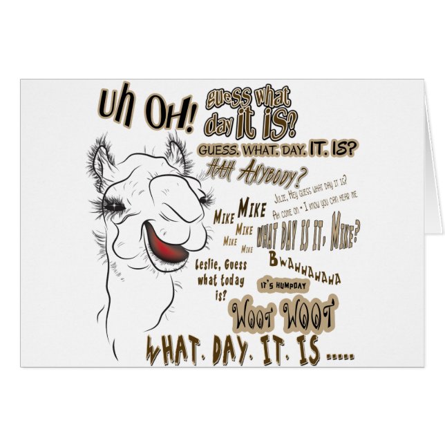 Hump Day Camel (Front Horizontal)