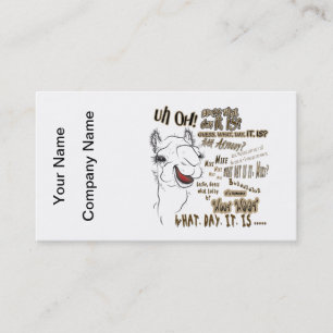Hump Day Camel Business Card
