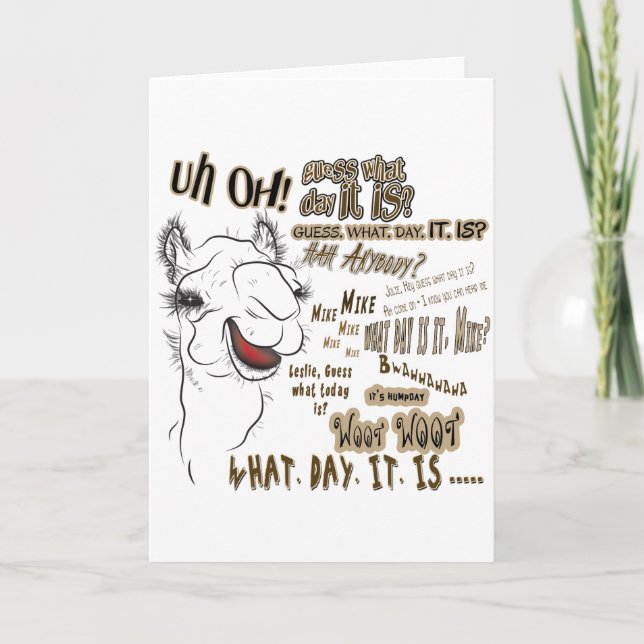 Hump Day Camel Card (Front)