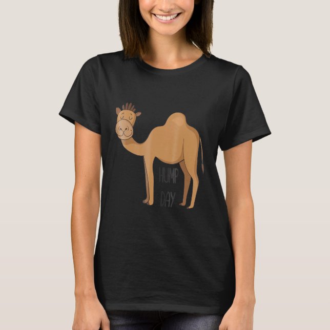 Hump Day Camel Cute Camel T-Shirt (Front)