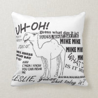 Hump Day Camel Pillow