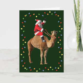 Hump Day Camel & Santa Merry Christmas Cards