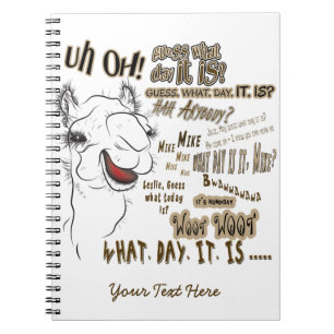 Hump Day Camel Spiral Notebook