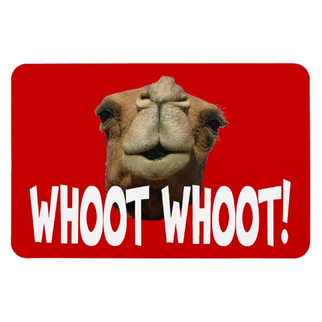 Hump Day Camel Whoot Whoot Flexi Magnet (Horizontal)