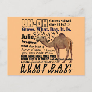 hump day! postcard