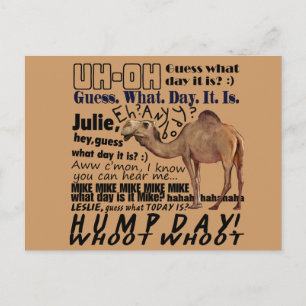 hump day! postcard
