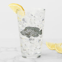 Humpback grouper fish cartoon illustration