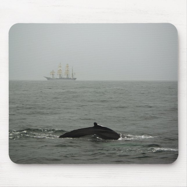 Humpback Whale and Tall Ship Mousepad (Front)